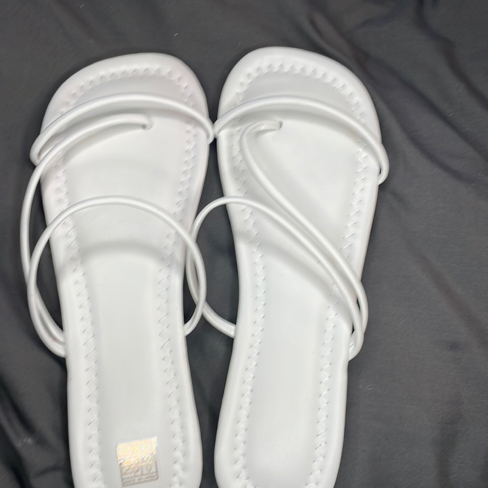 White sandals